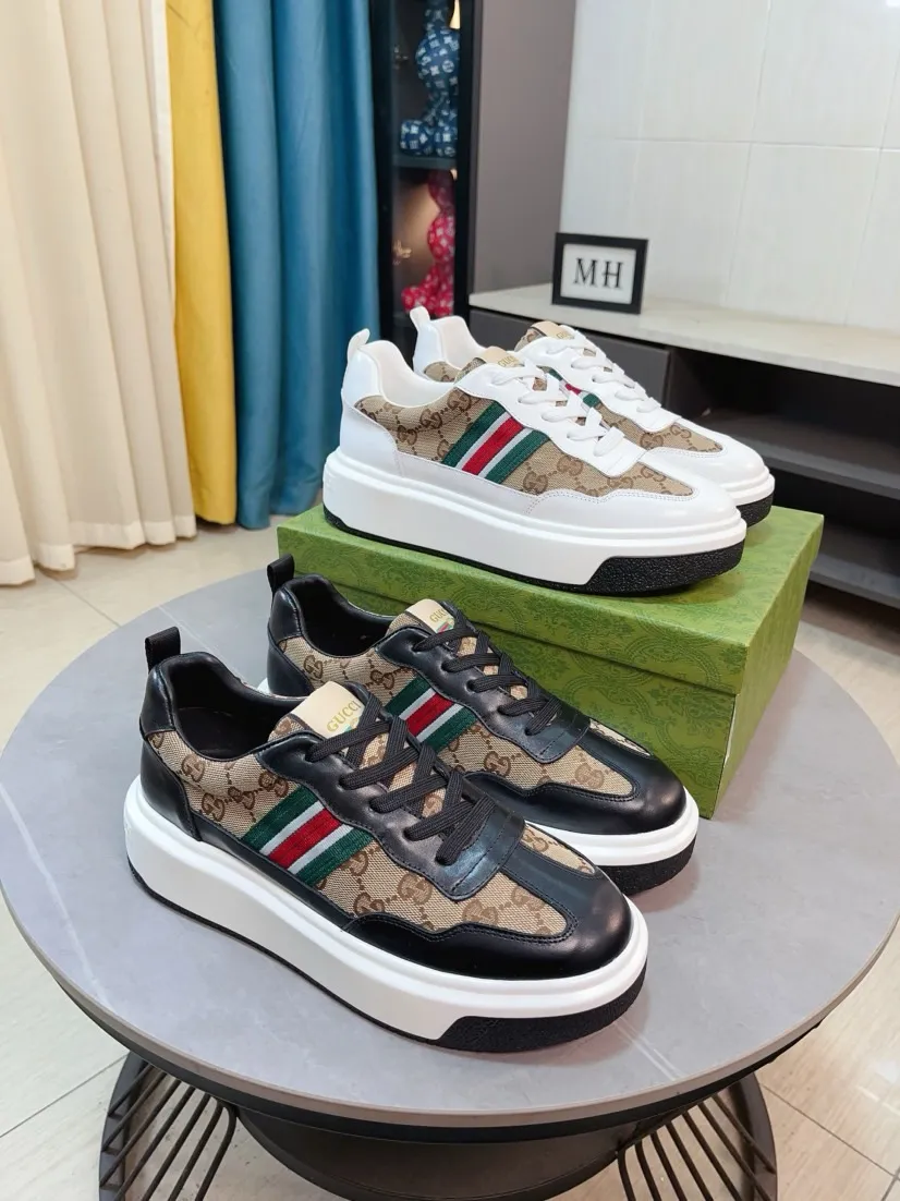 Men's shoes 💰458🌹🌹[GUCCI] Gucci's new lace-up casual men's shoes are on the market first, and the materials and workmanship are superior to all versions on the market. The highest quality shipped first-layer cowhide with imported original perforated materials➕Genuine leather lining, privately molded soft outsole, high foot comfort, imported special materials highlight the brand's unique charm, high-end customization 38-44